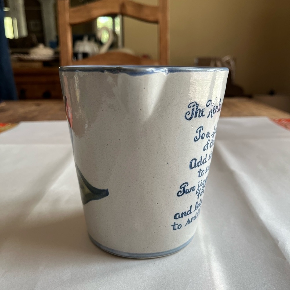 VTG Louisville Stoneware Co. Pottery Pitcher Mint Julep Recipe 100th Derby EUC. - Picture 2 of 13